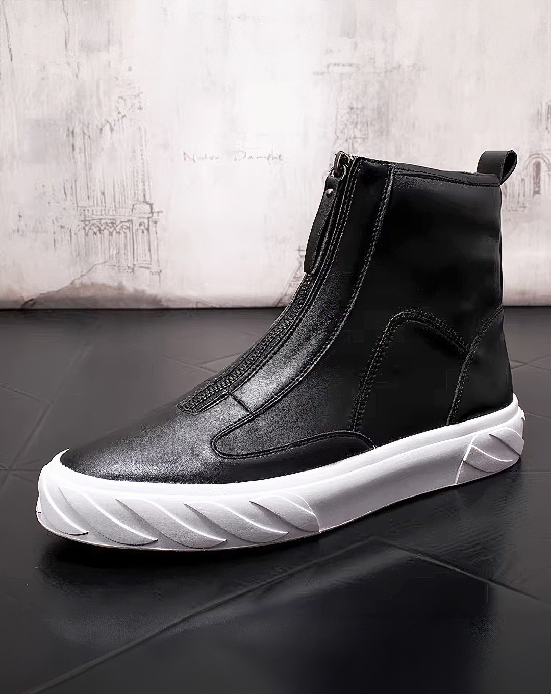♂♀Futuristic Front Zip Sneakers