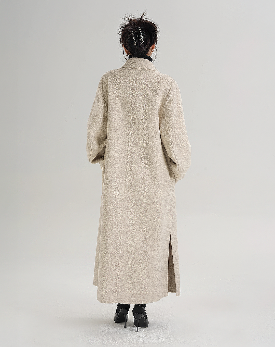 ♀Basic Oversized Double Coat