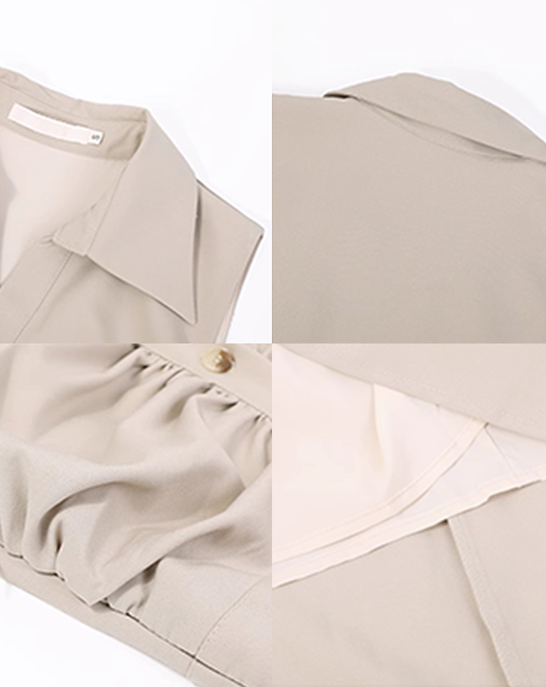♀Front Gathered Dress