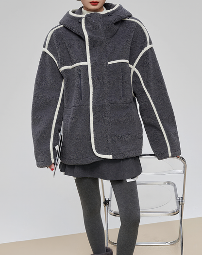 ♀Fluffy Fleece Blouson