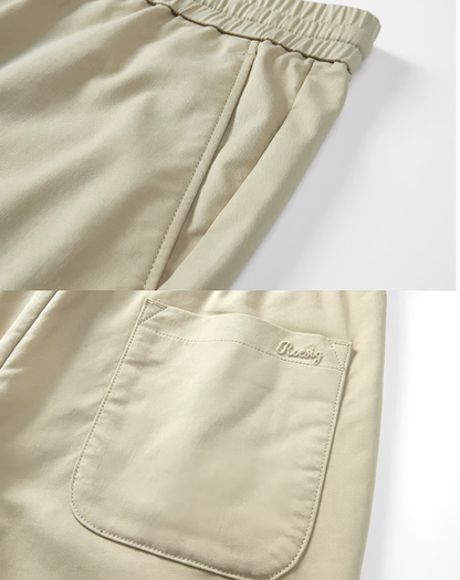♂Tapered Drawstring Casual Pants