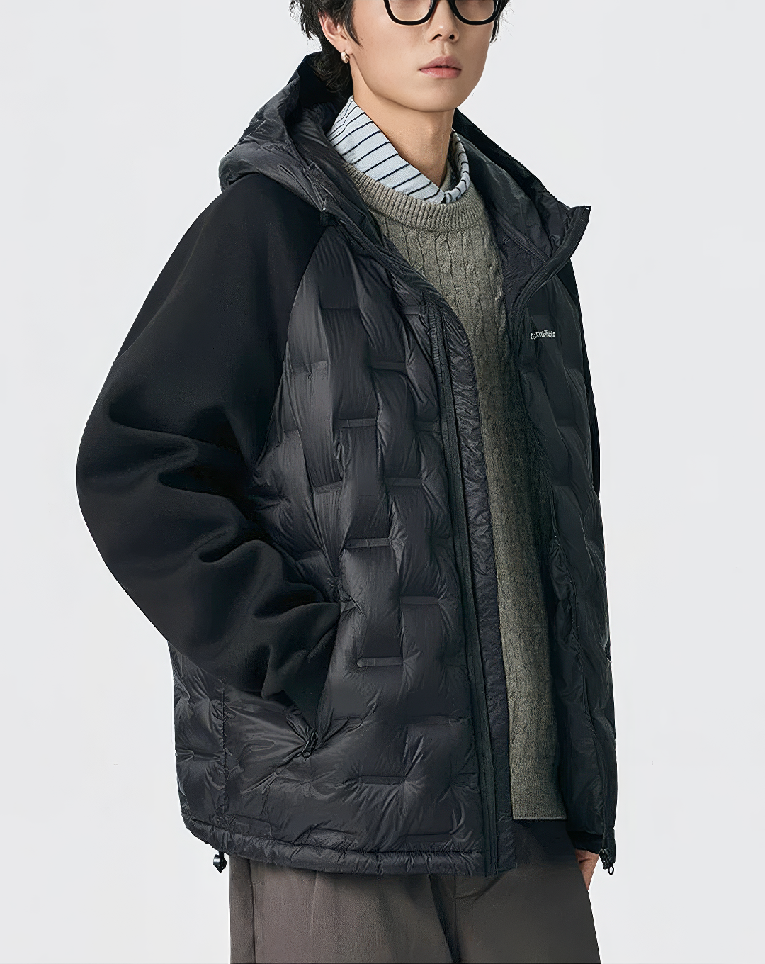 ♂Quilted Hybrid Puffer Jacket