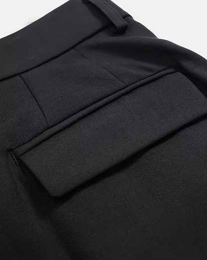 ♀Deep Tuck Wide Trousers