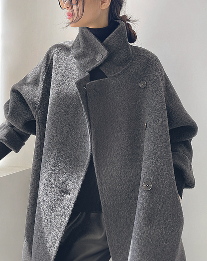 ♀Wool Long Chester Coat