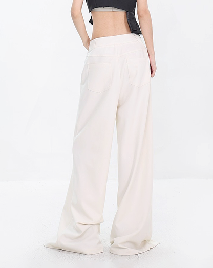 ♀V-Cut Draped Pants