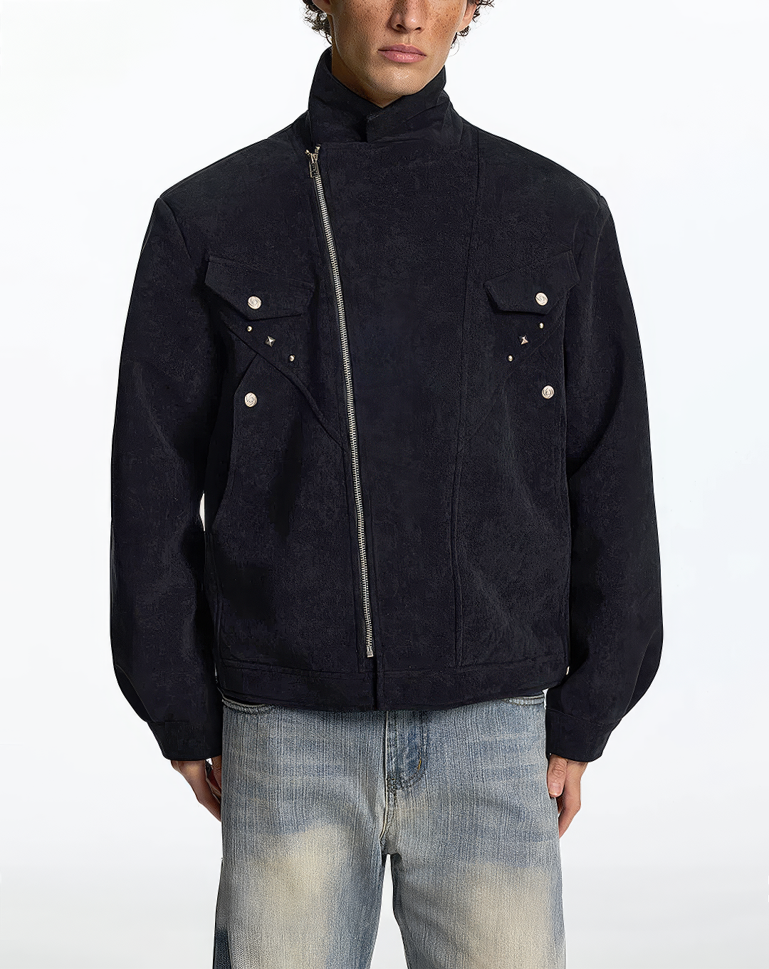 ♂♀Western Studded Zip Jacket