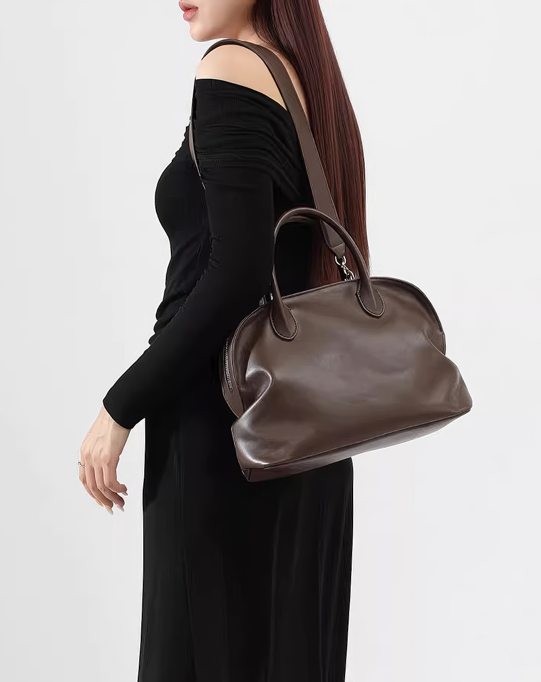 ♀本革／The Soft Curve Bag