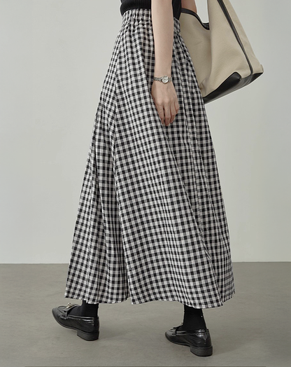 ♀Classic Gingham Skirt
