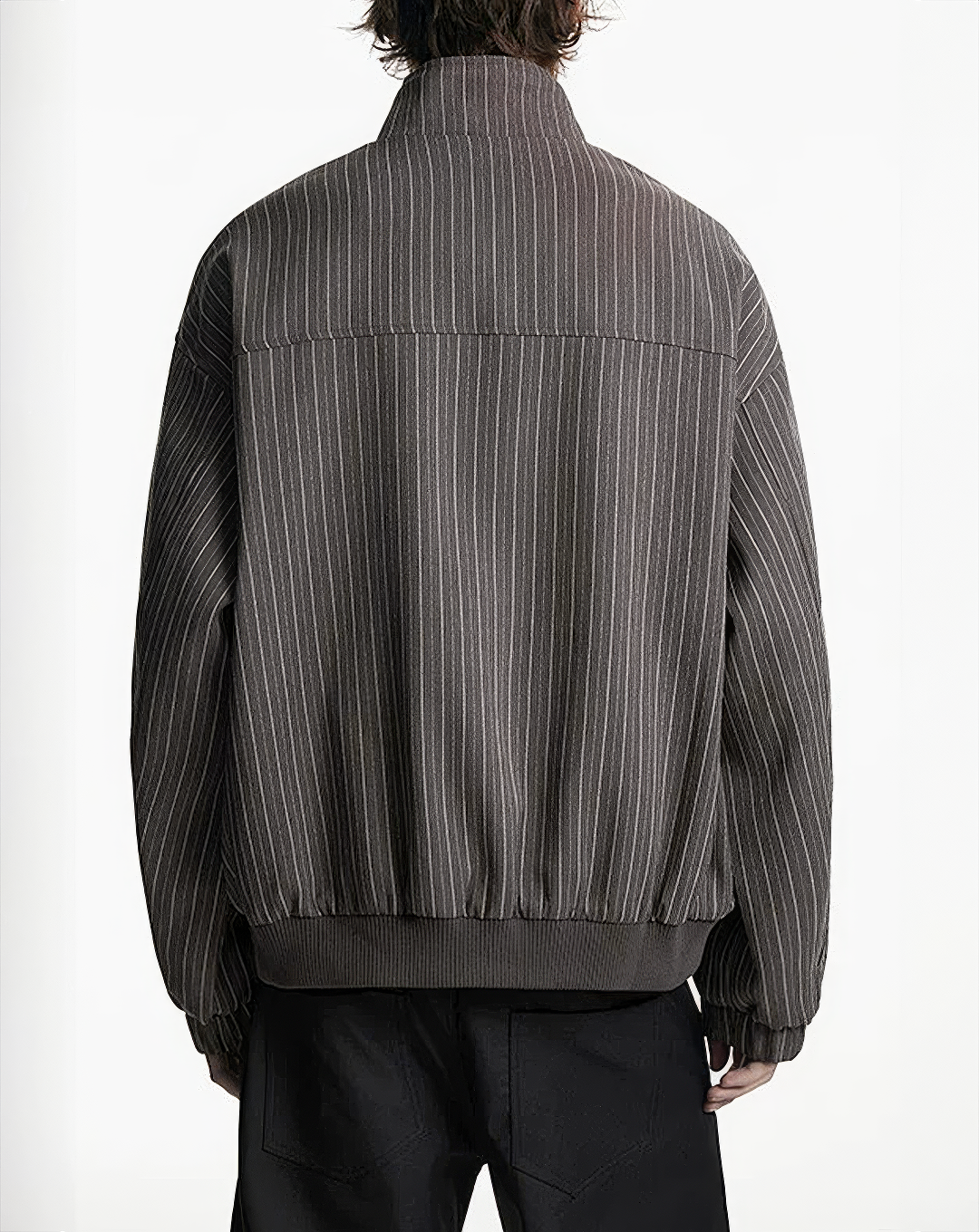 ♂♀Pinstripe Flap Pocket Jacket