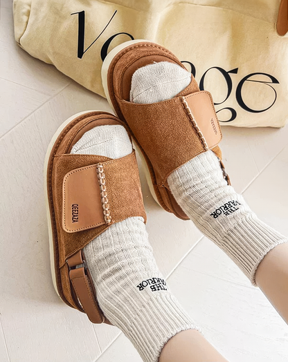 ♂♀Platform Backstrap Casual Sandals