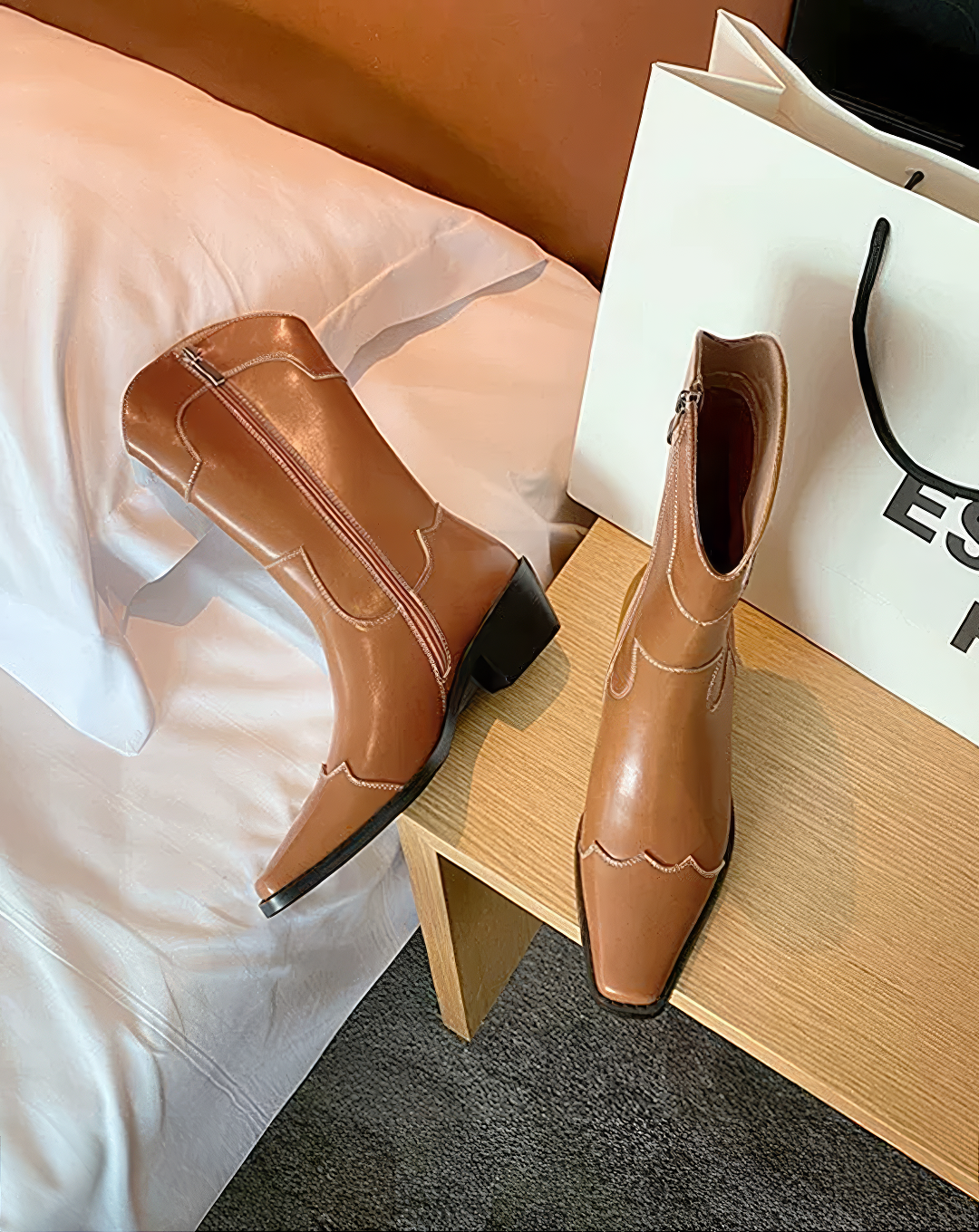 ♀本革／Western Style Leather Boots