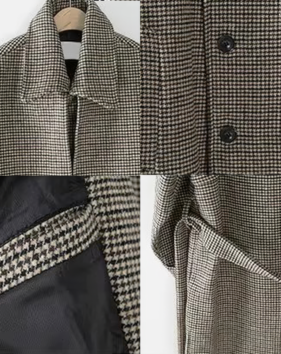 ♂Check Pattern Trench Coat