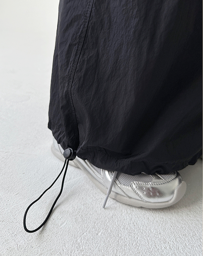 ♀Drawstring Long Skirt