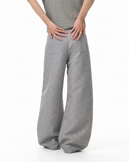 ♂♀Double Button Wide Trousers