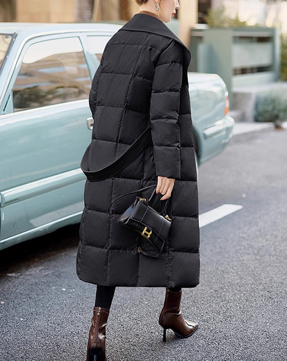 ♀Shawl Collar Down Coat