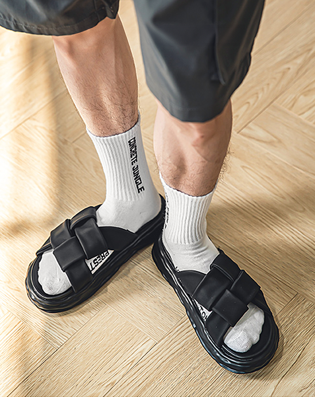 ♂Braided Platform Sandals
