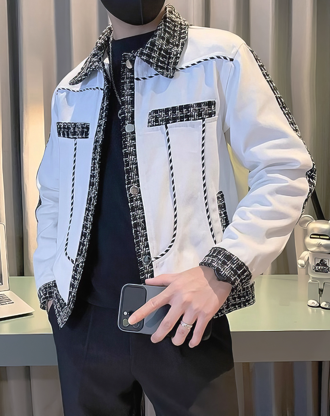 ♂Tweed Trim Jacket
