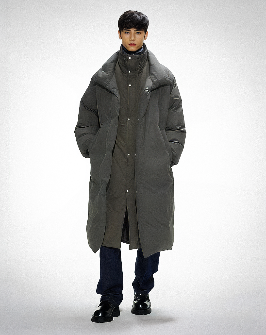 ♂Oversize Stand Collar Coat