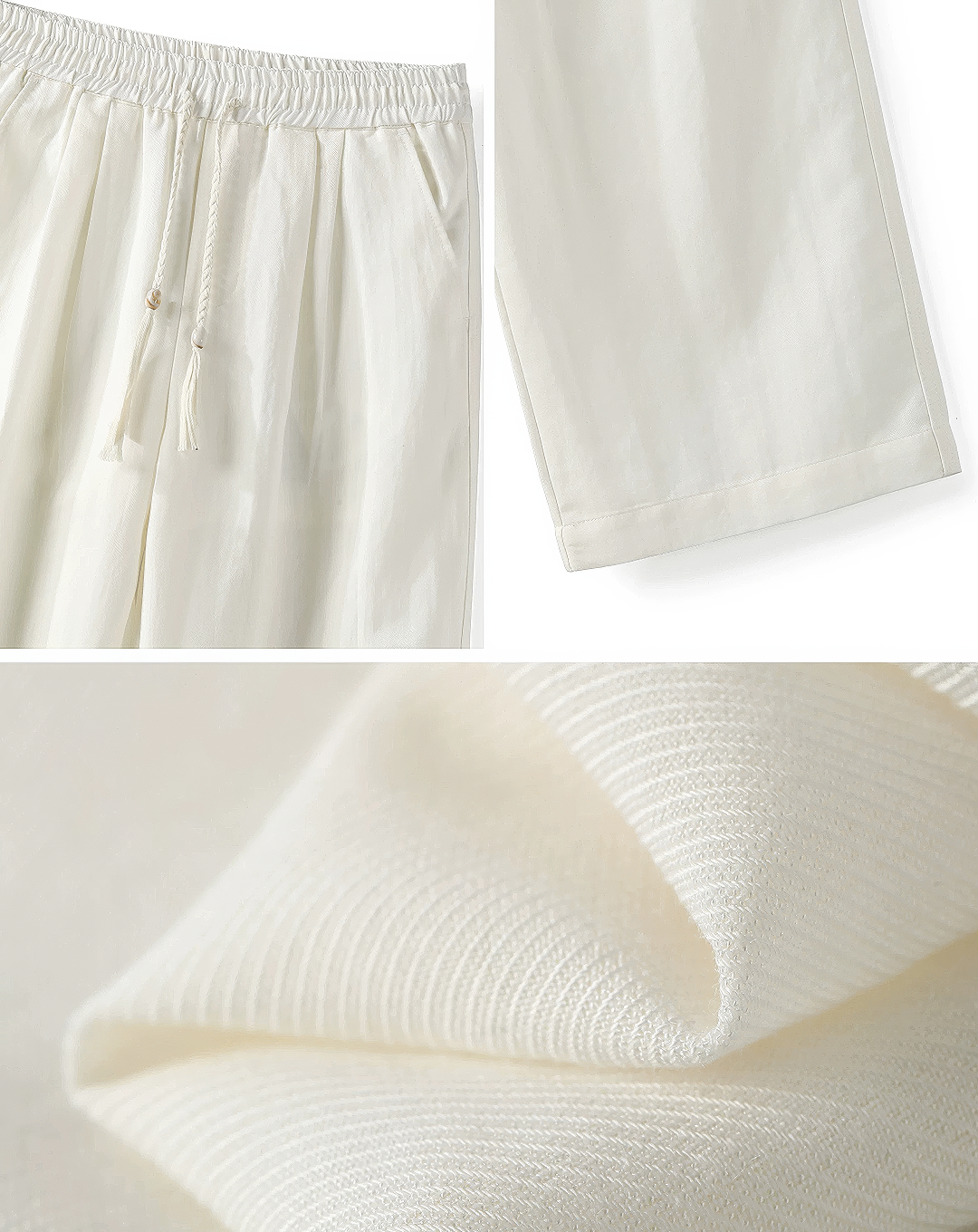 ♂♀Rope Drawstring Wide Pants