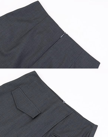 ♀Asymmetric Hem Skirt
