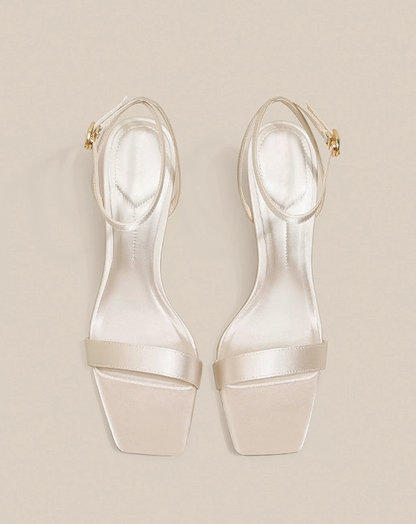 ♀Pristine Square Toe Sandals