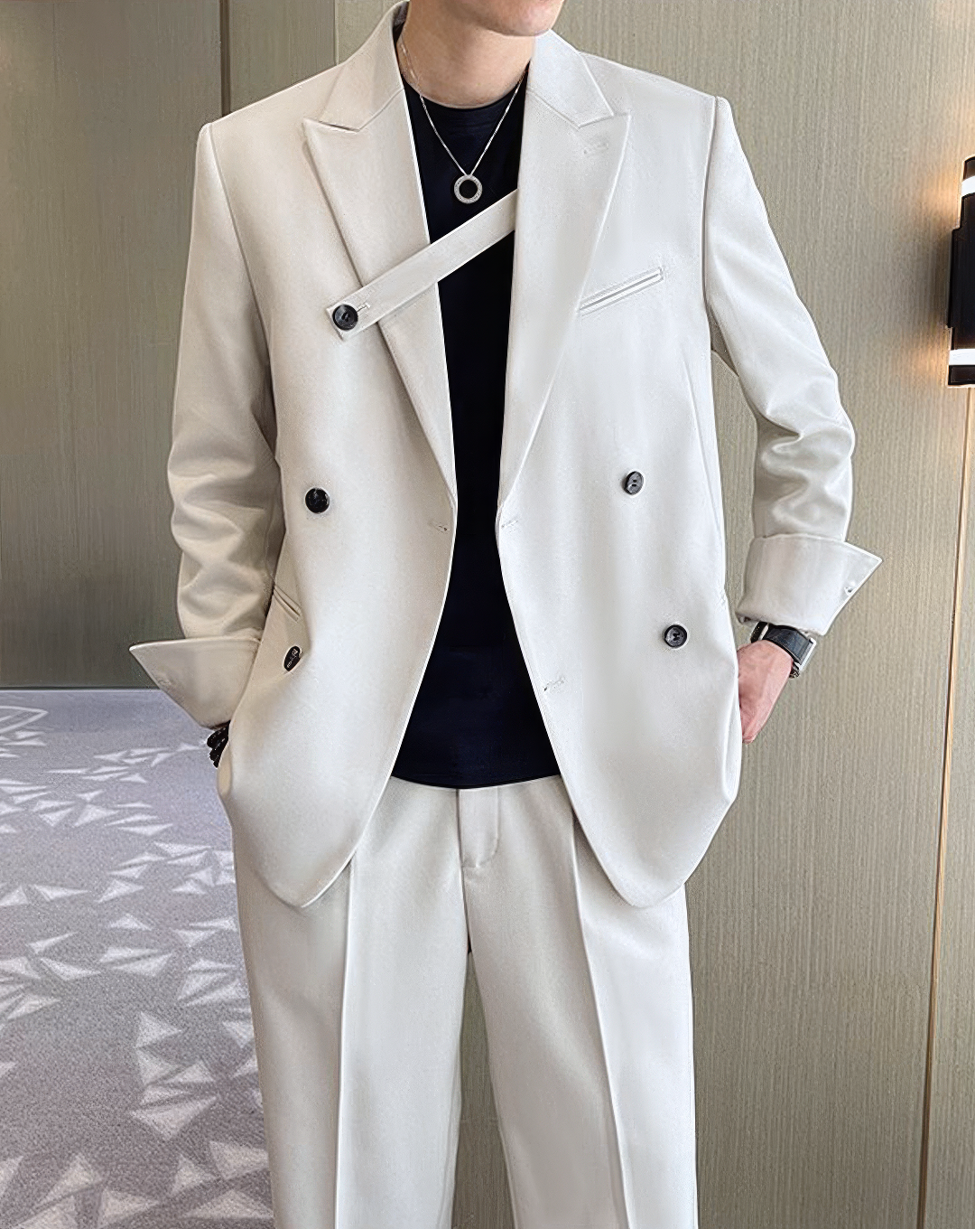 ♂Double Breasted Blazer & Pants