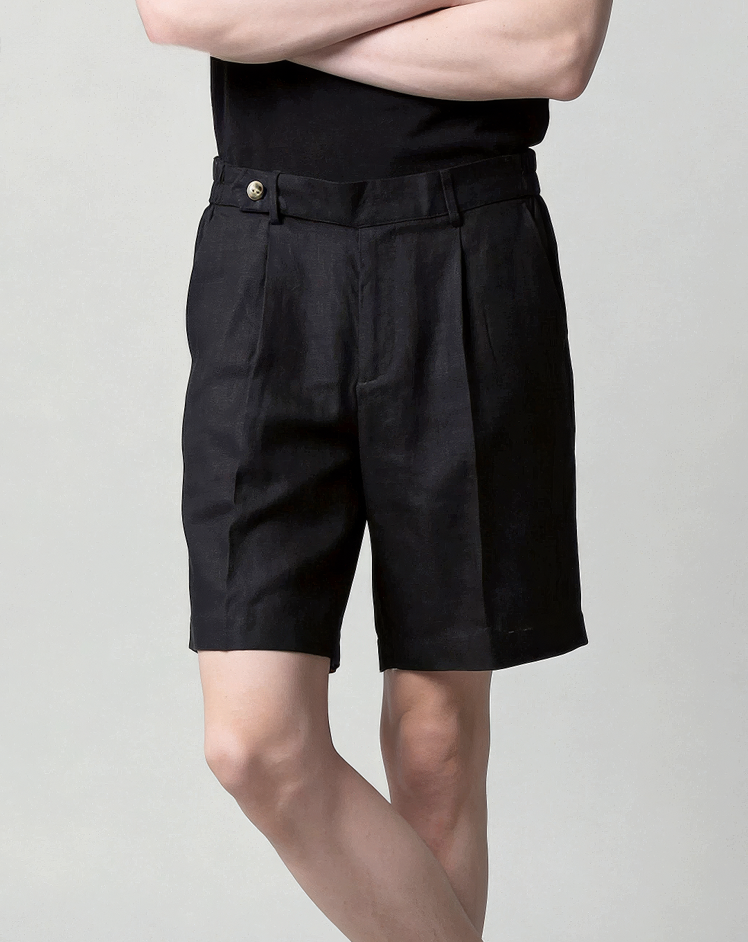 ♂♀Tab Waist Pleated Shorts