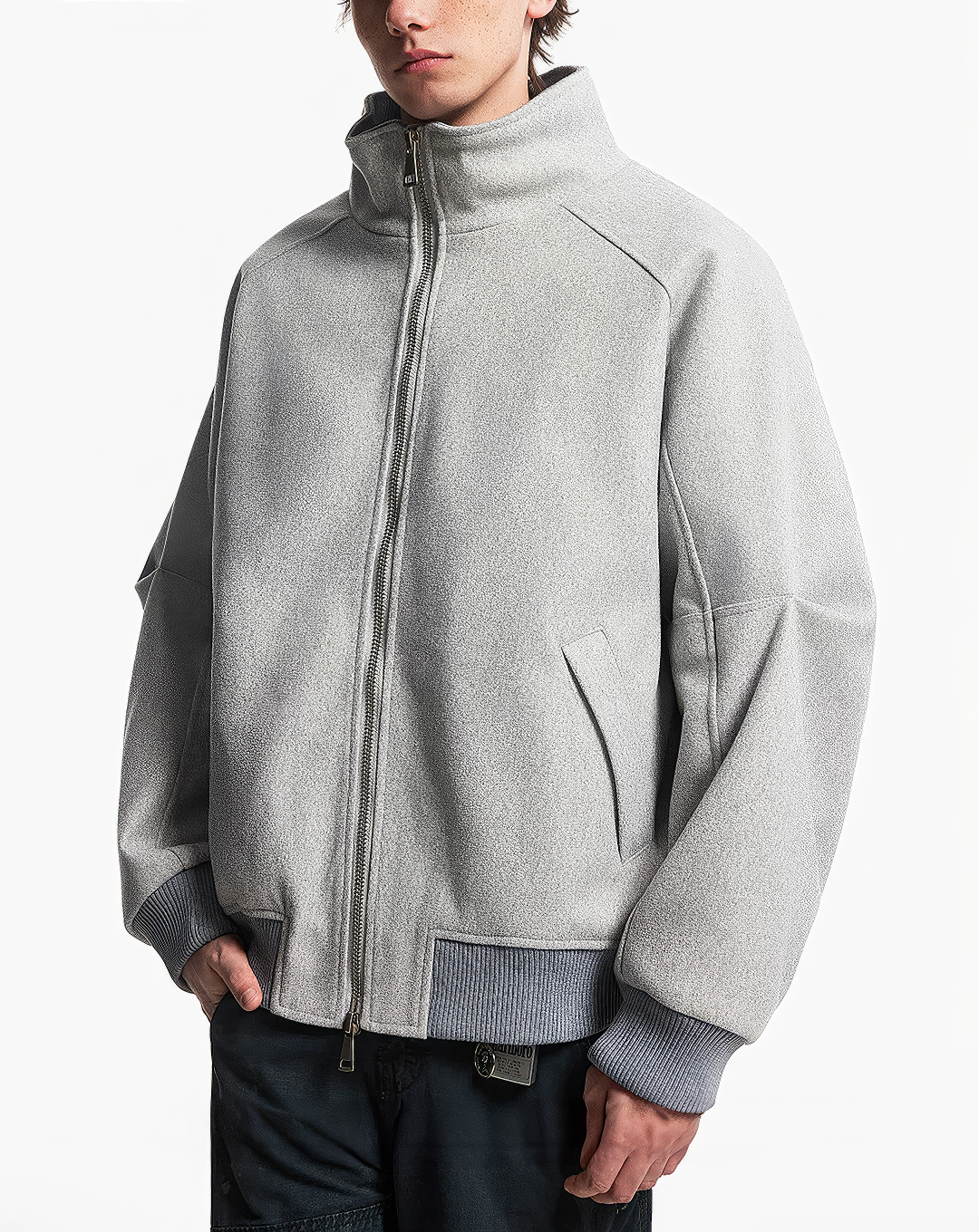 ♂♀ Zip Melton-like Jacket
