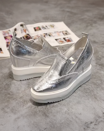 ♀本革／Wingtip Slip-on Shoes