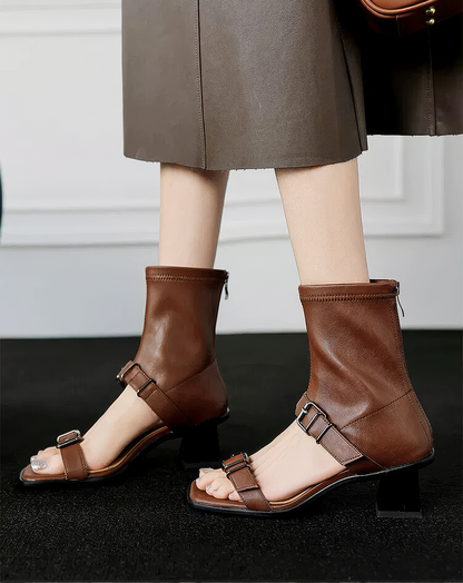 ♀本革／Urban Boot Cut Sandals