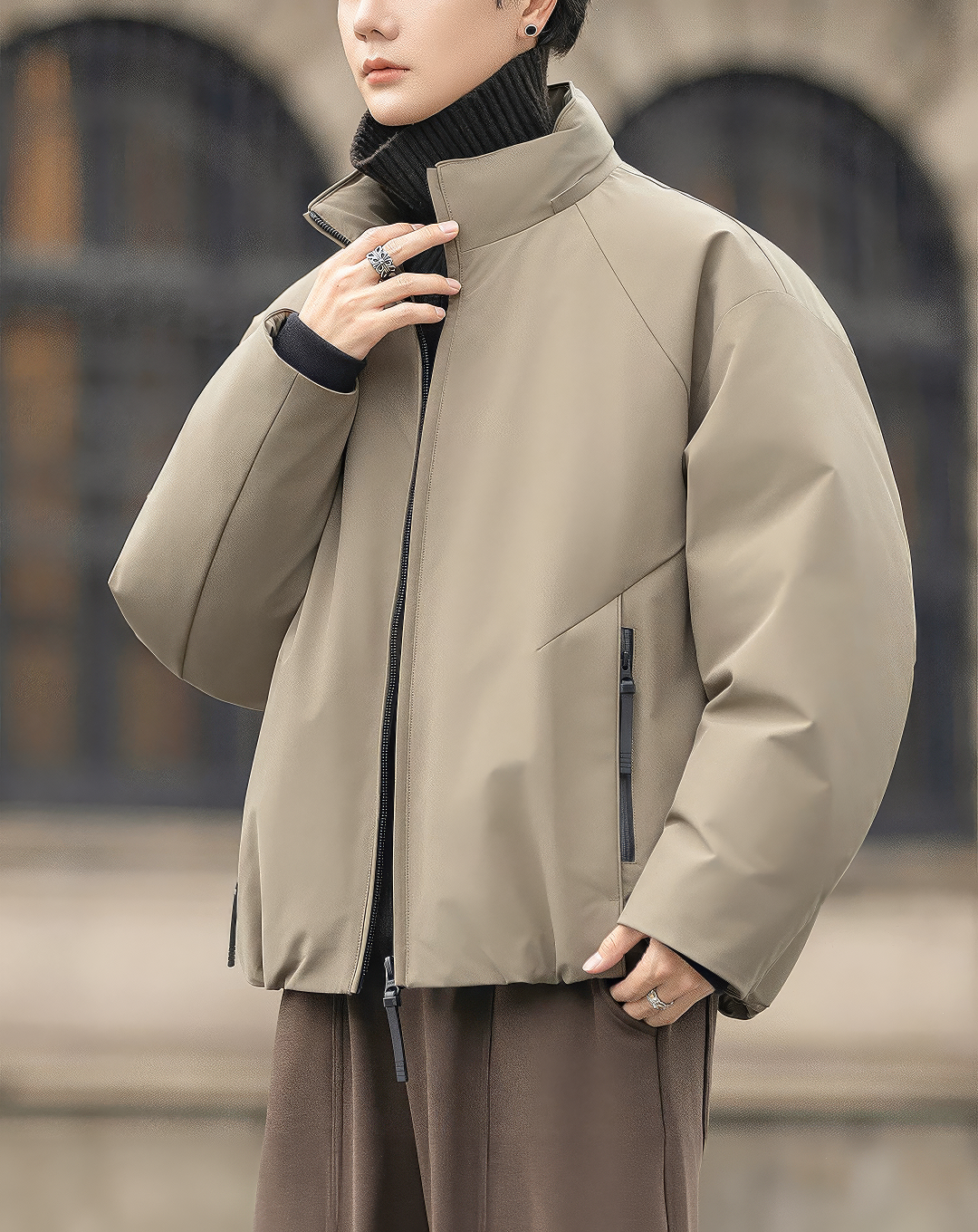 ♂High Collar Puffer Blouson