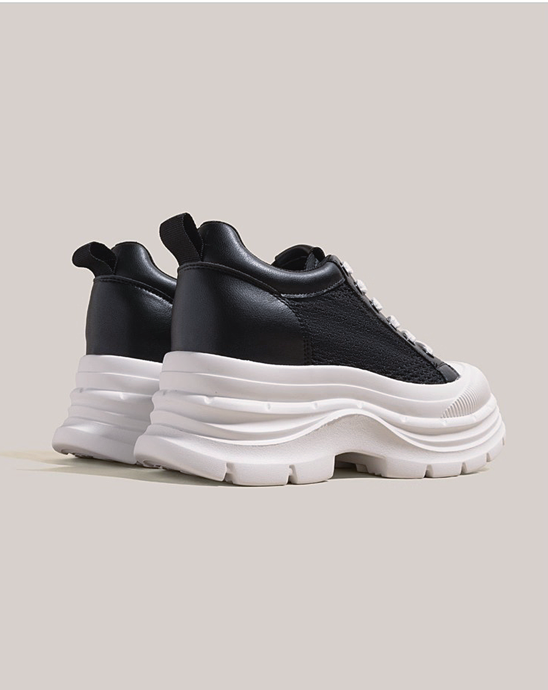 ♀Mesh Platform Sneakers
