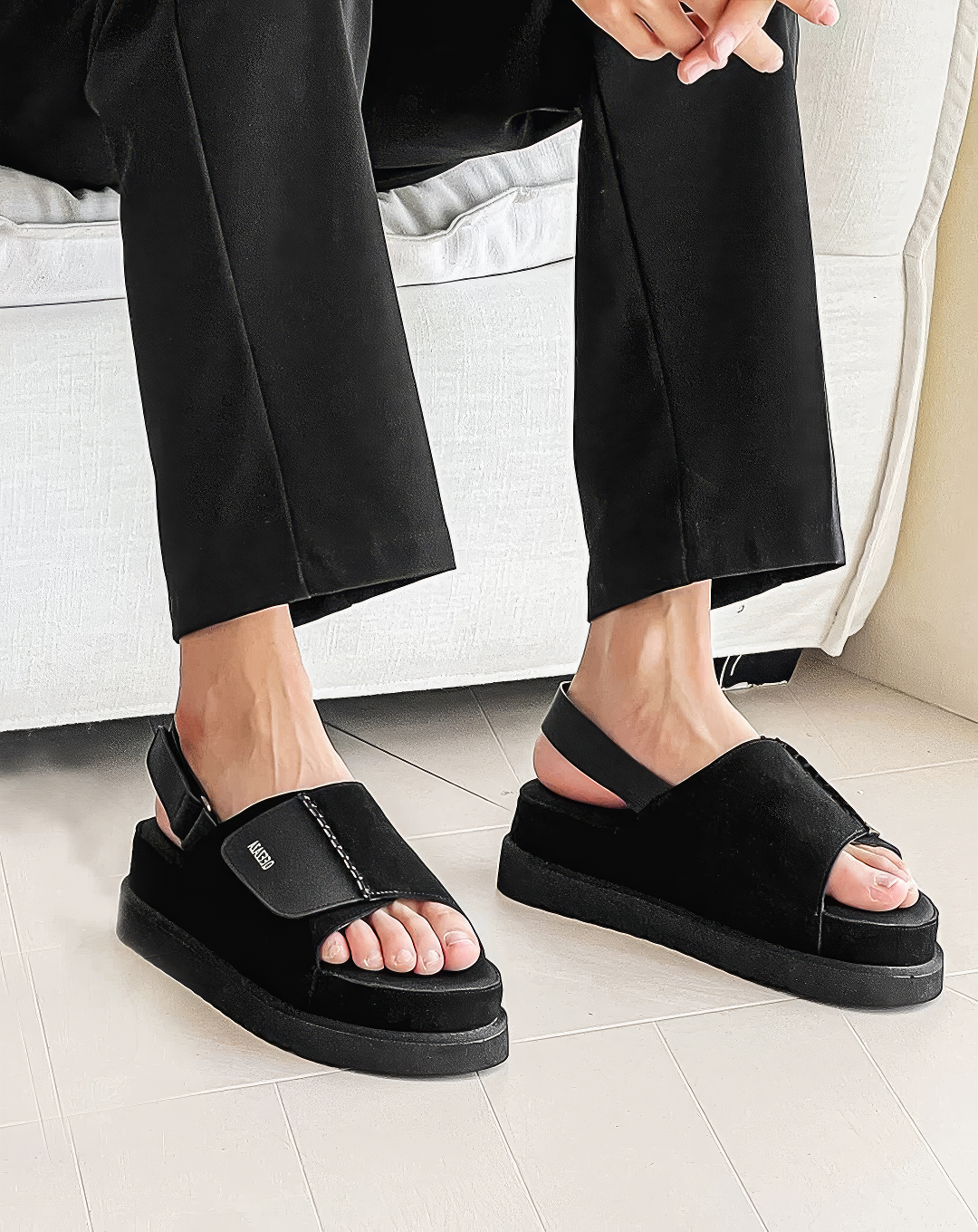 ♂♀Platform Backstrap Casual Sandals