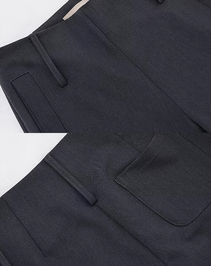 ♀Sculptural Flare Leg Pants