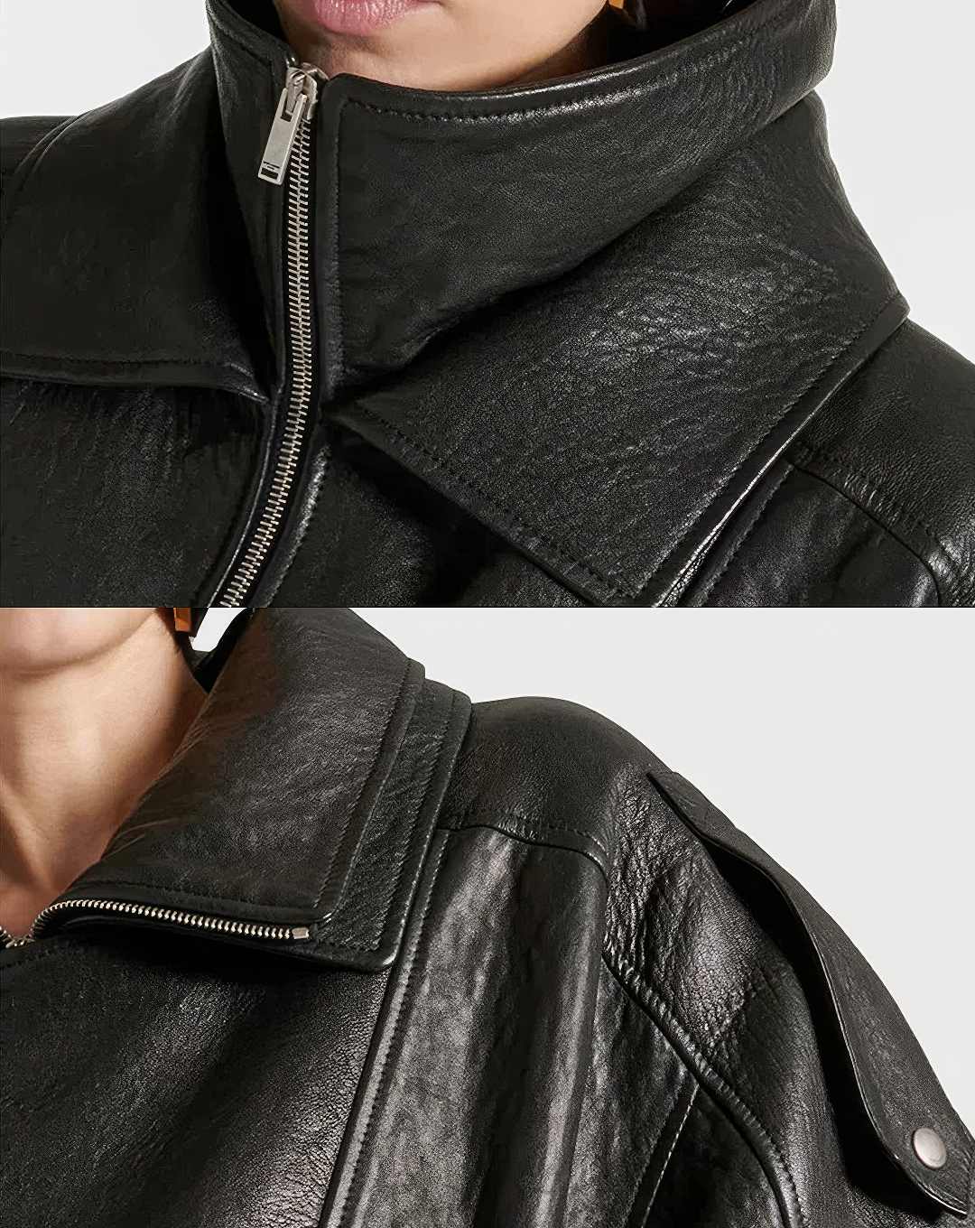 ♀本革／Belted Riders Leather Jacket