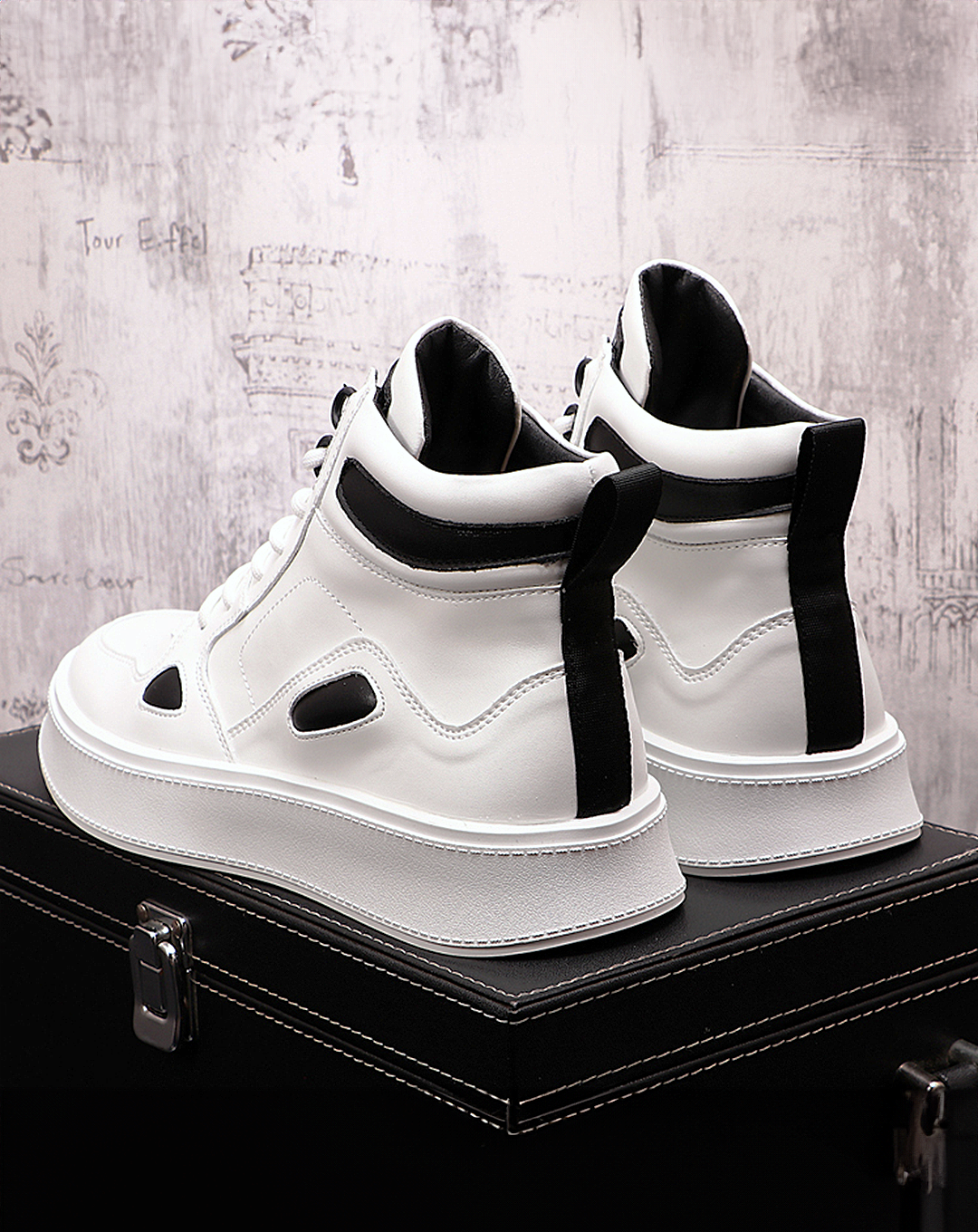 ♂♀High Top Leather Trainers