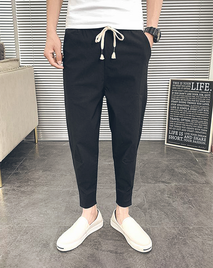 ♂Side Tuck Drawstring Pants