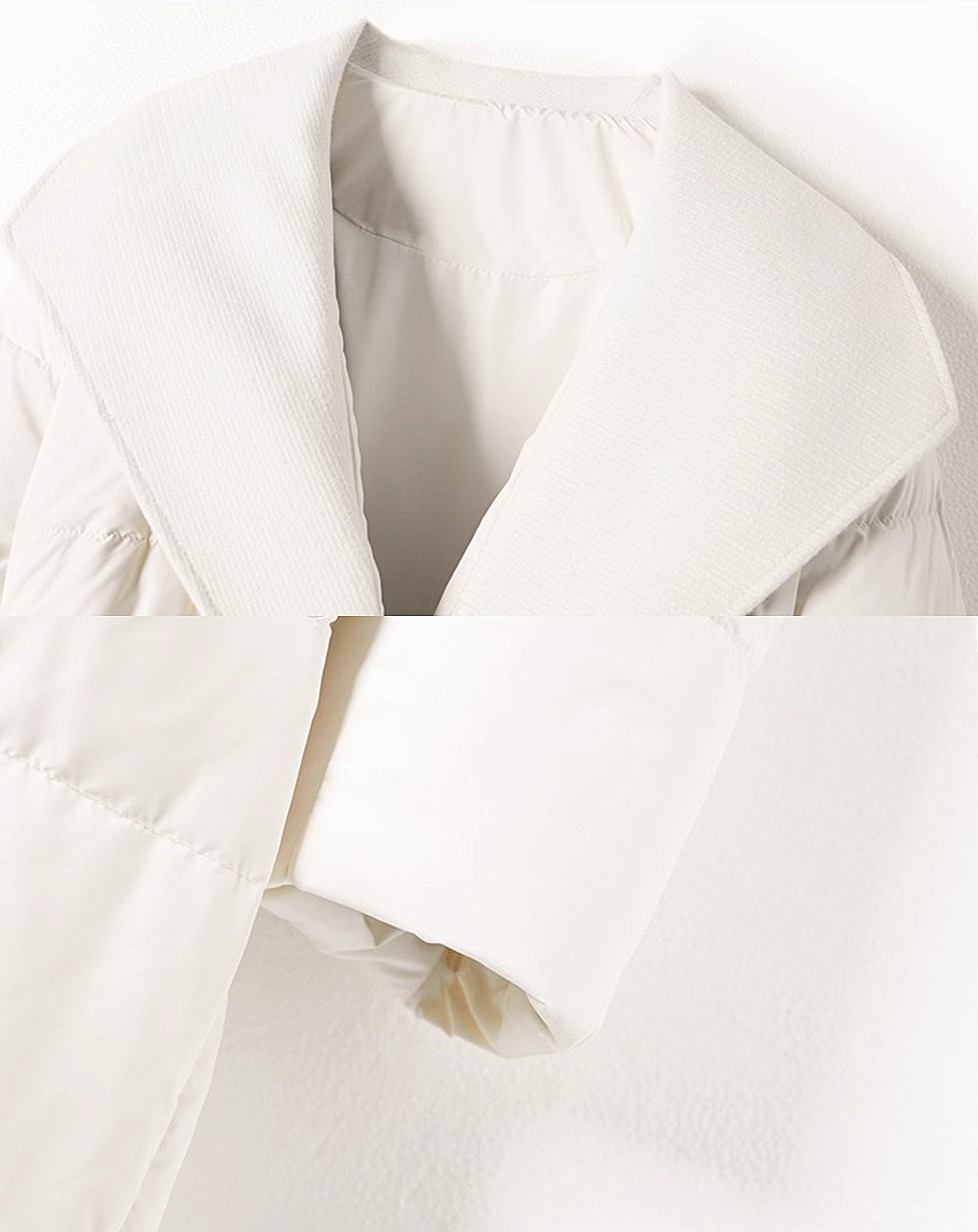 ♀Shawl Collar Down Coat