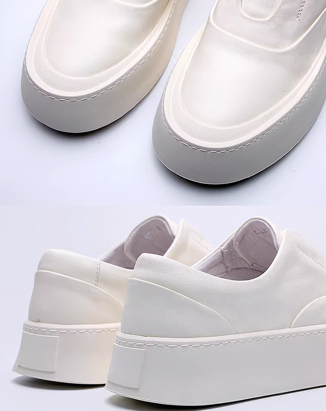 ♂♀本革／Mono Platform Slip-Ons