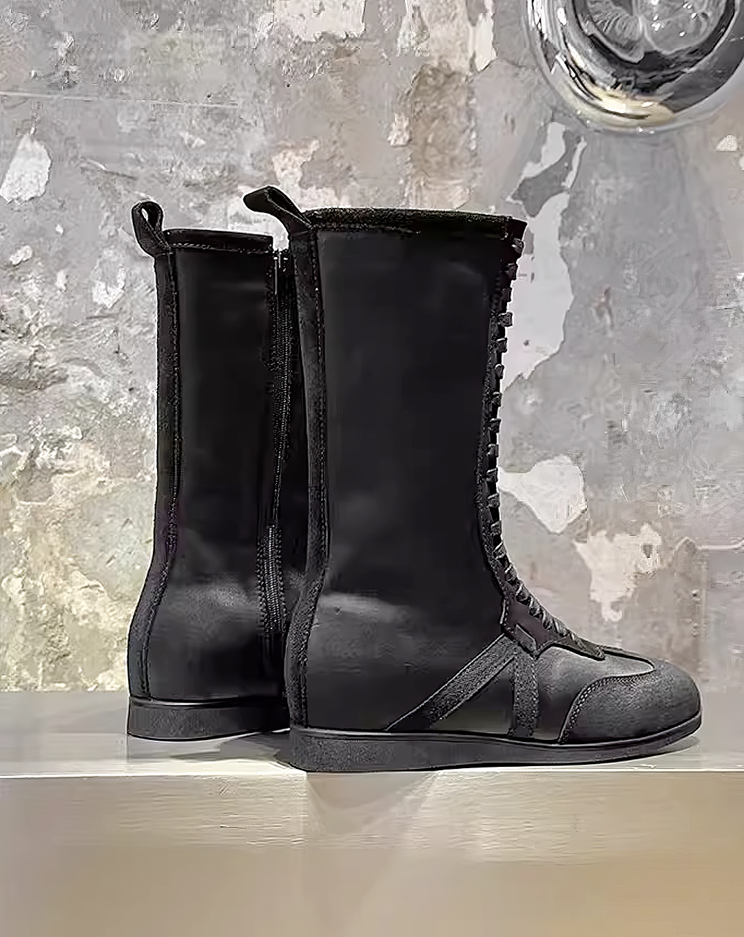 ♂♀Secret Sole Lace-up Boots