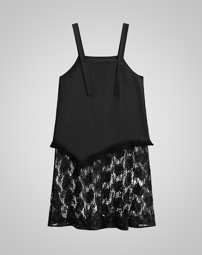 ♀Floral Lace Docking Dress