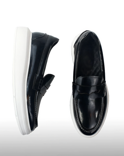 ♂♀本革／Chunky Sole Unisex Loafers
