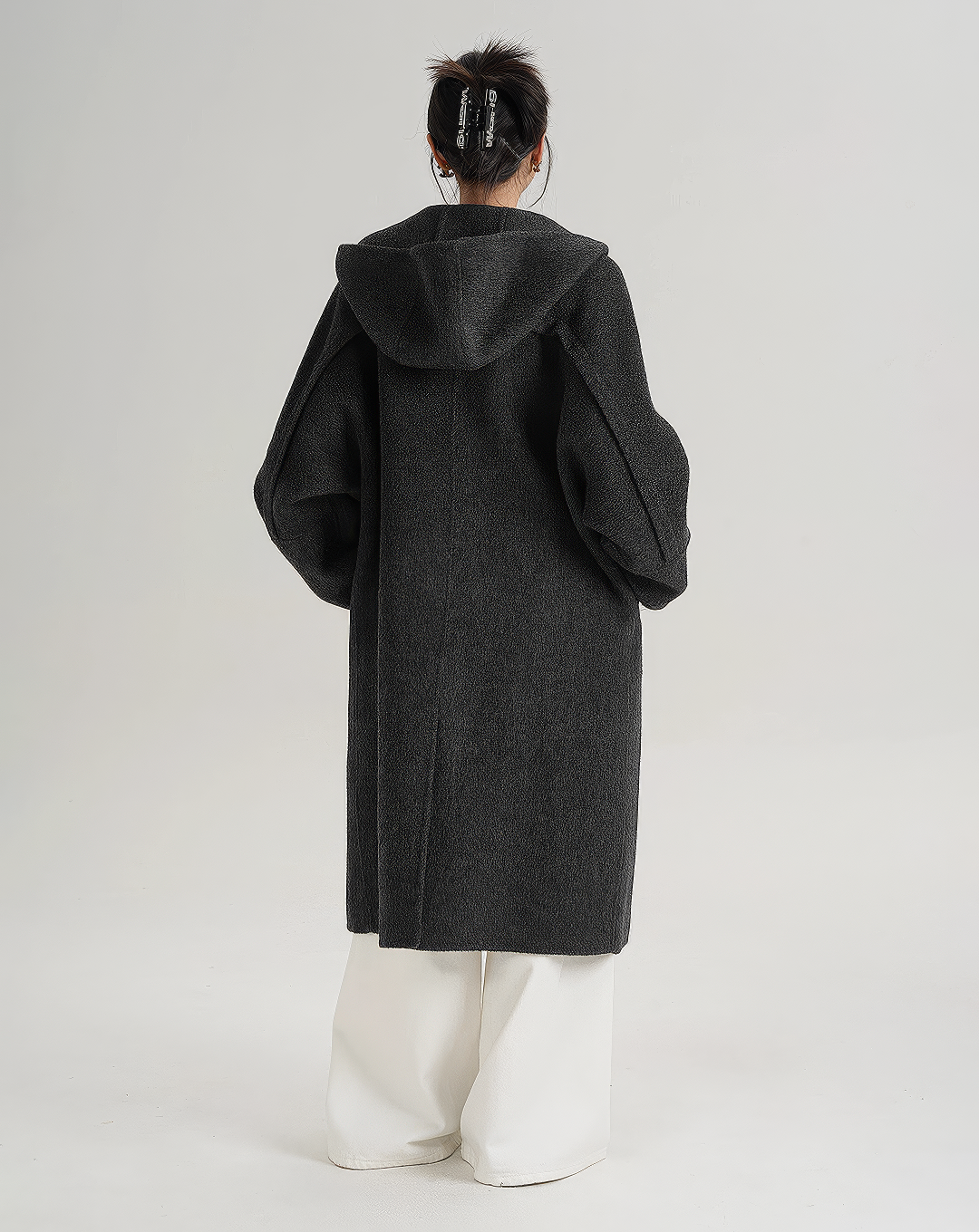 ♀Oversize Hooded Long Coat