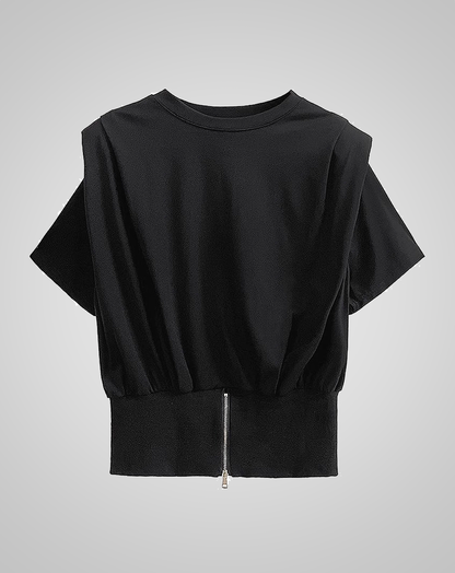 ♀Waist Zip Shirt