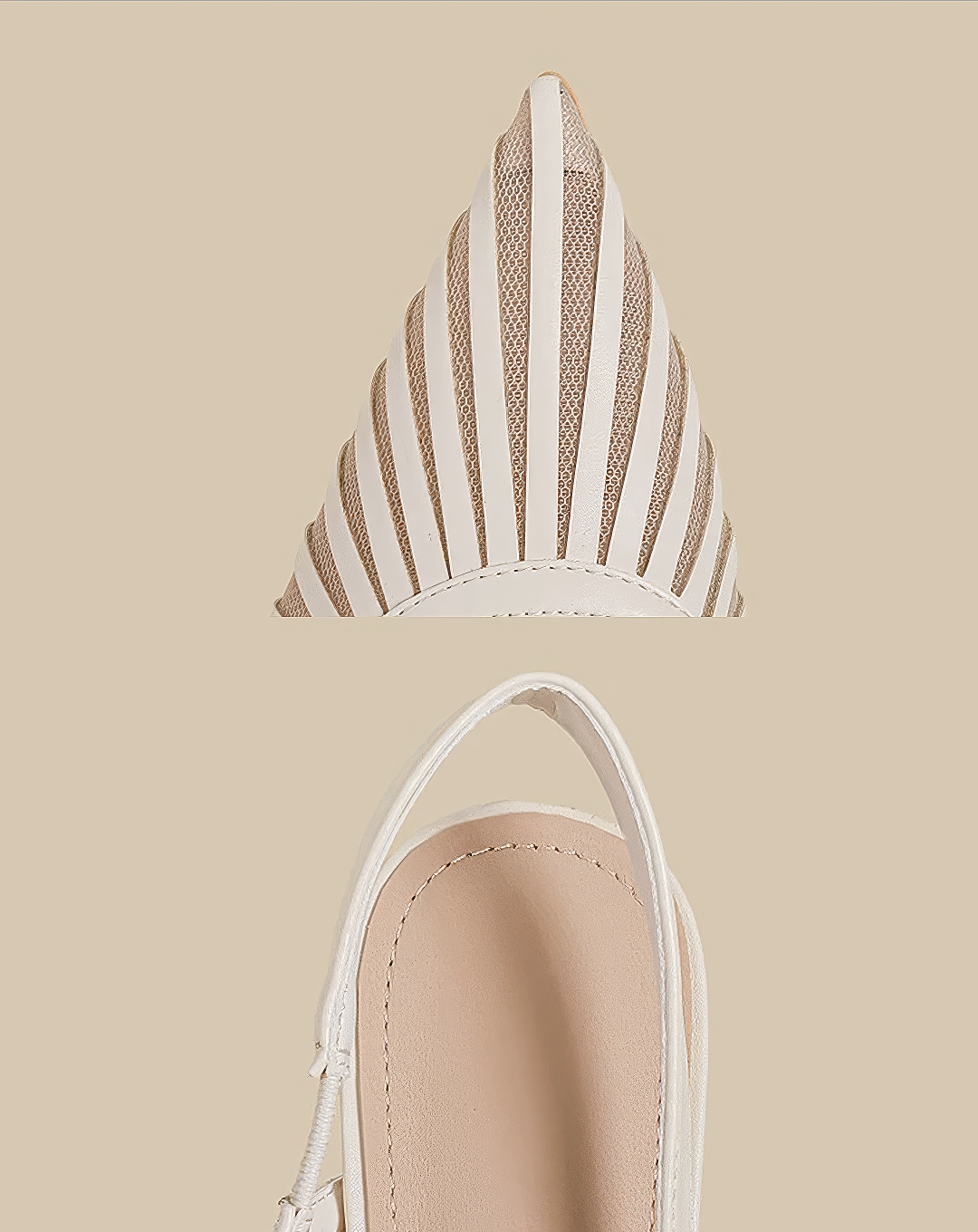 ♀Pointed Toe Mesh Pumps
