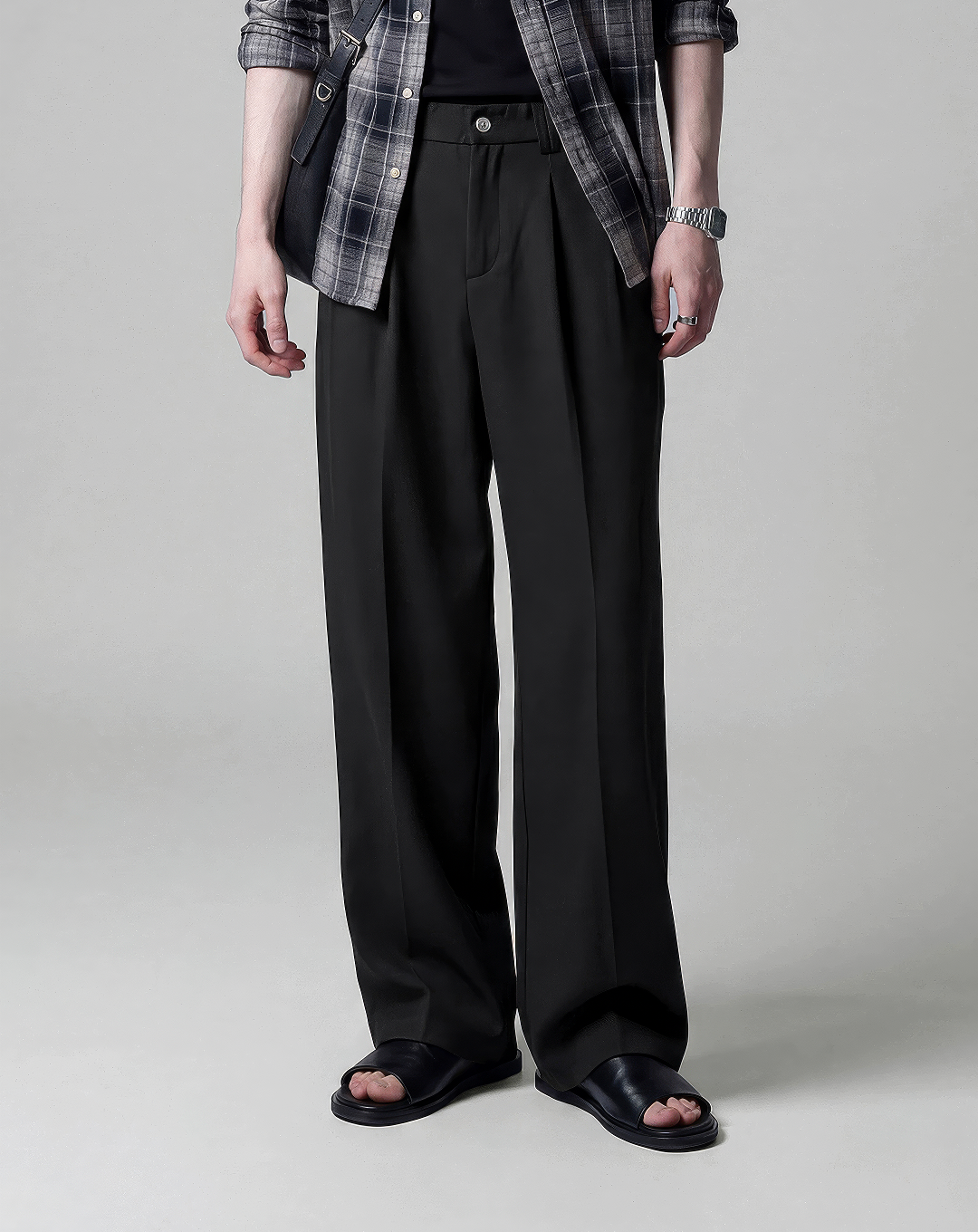 ♂♀Straight Wide Leg Trousers