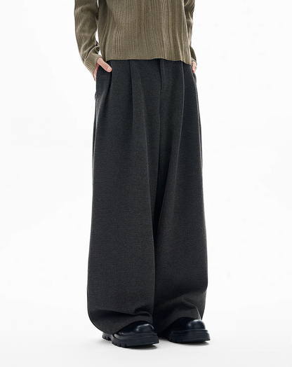 ♂♀Wide Leg Textured Trousers