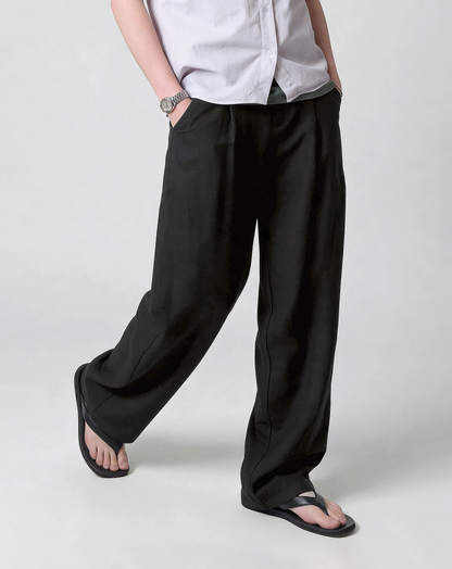 ♂♀Double Tuck Wide Trousers