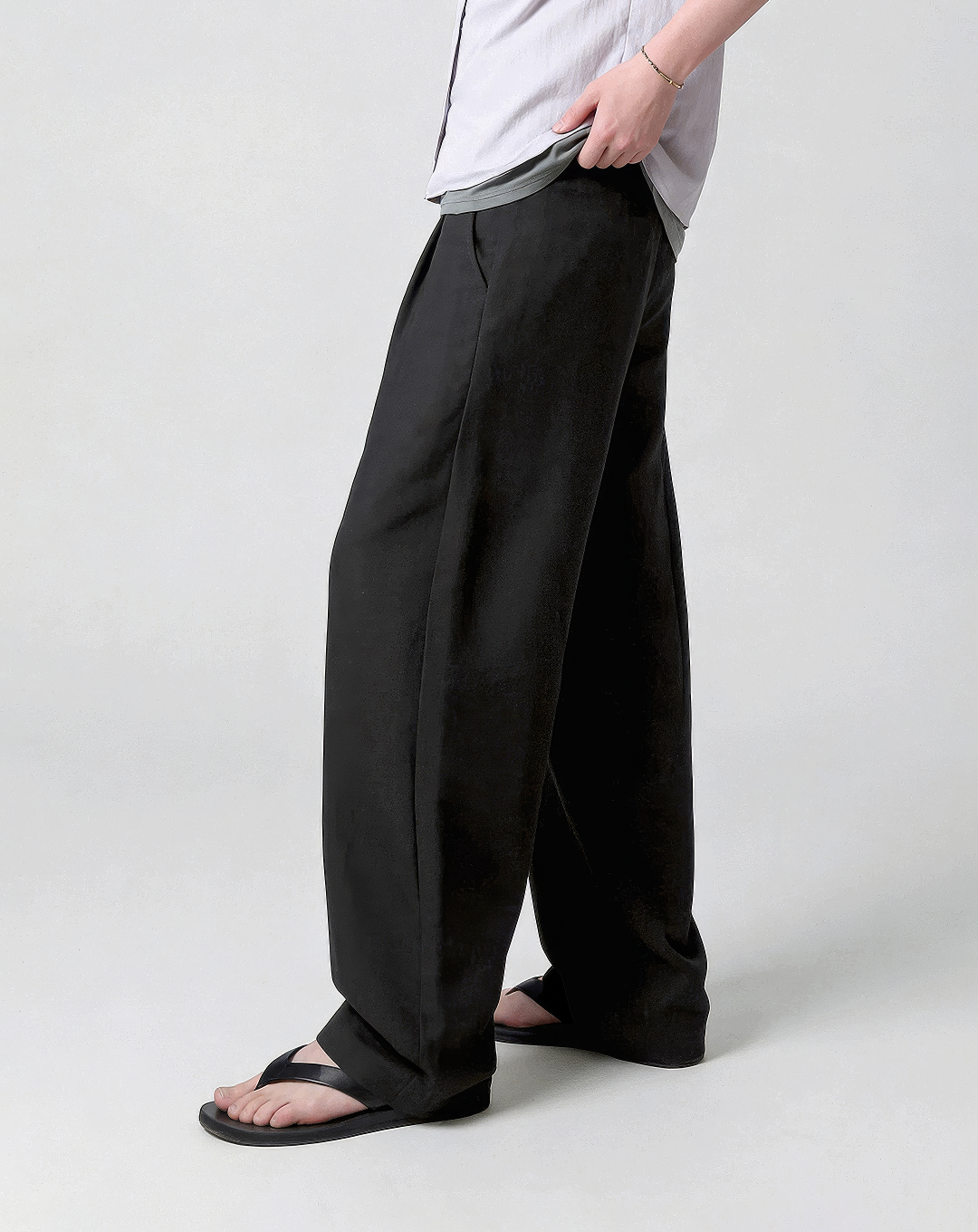 ♂♀Double Tuck Wide Trousers