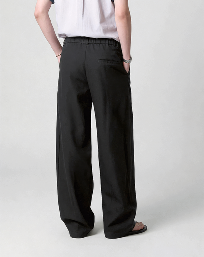 ♂♀Double Tuck Wide Trousers